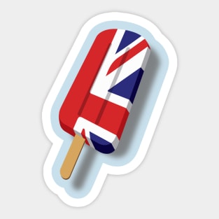 Union Jack Popsicle Sticker